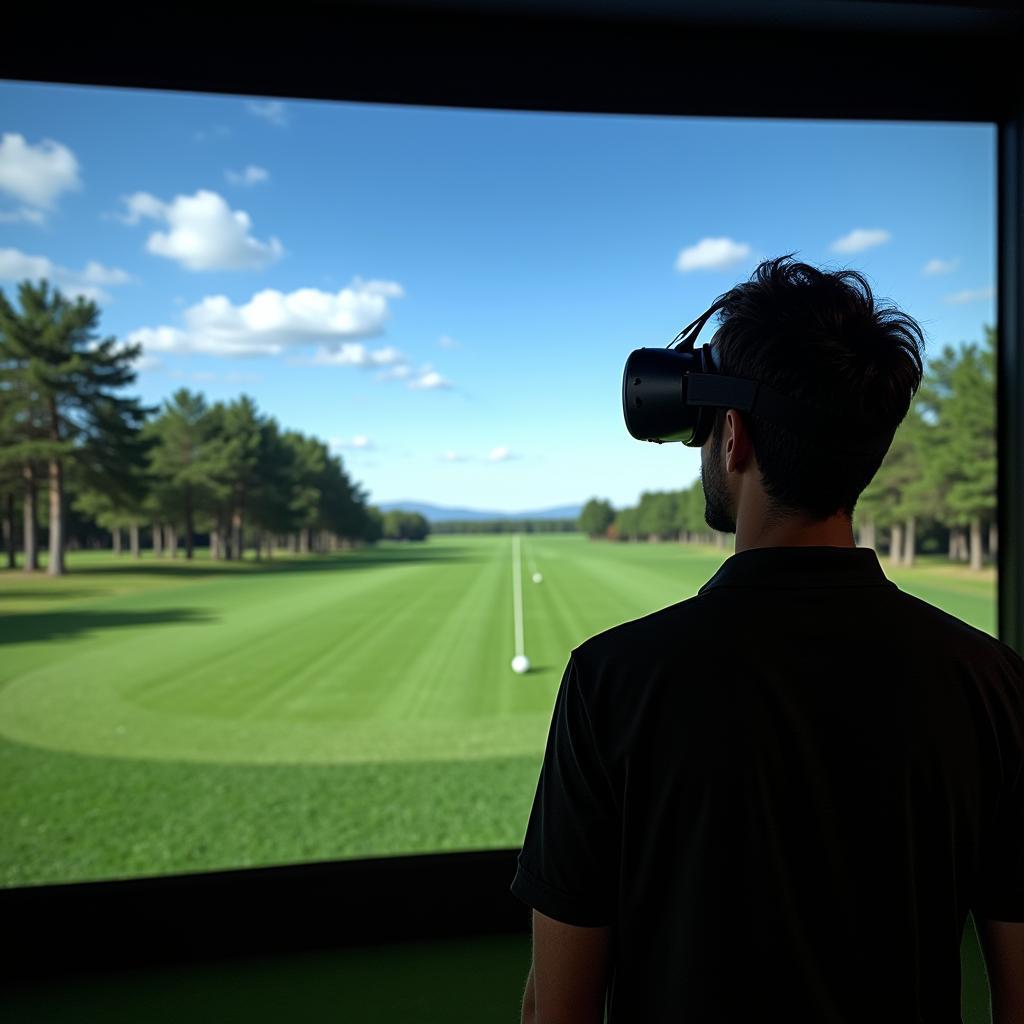 Golf Driving Range Game: Virtual Course Simulation