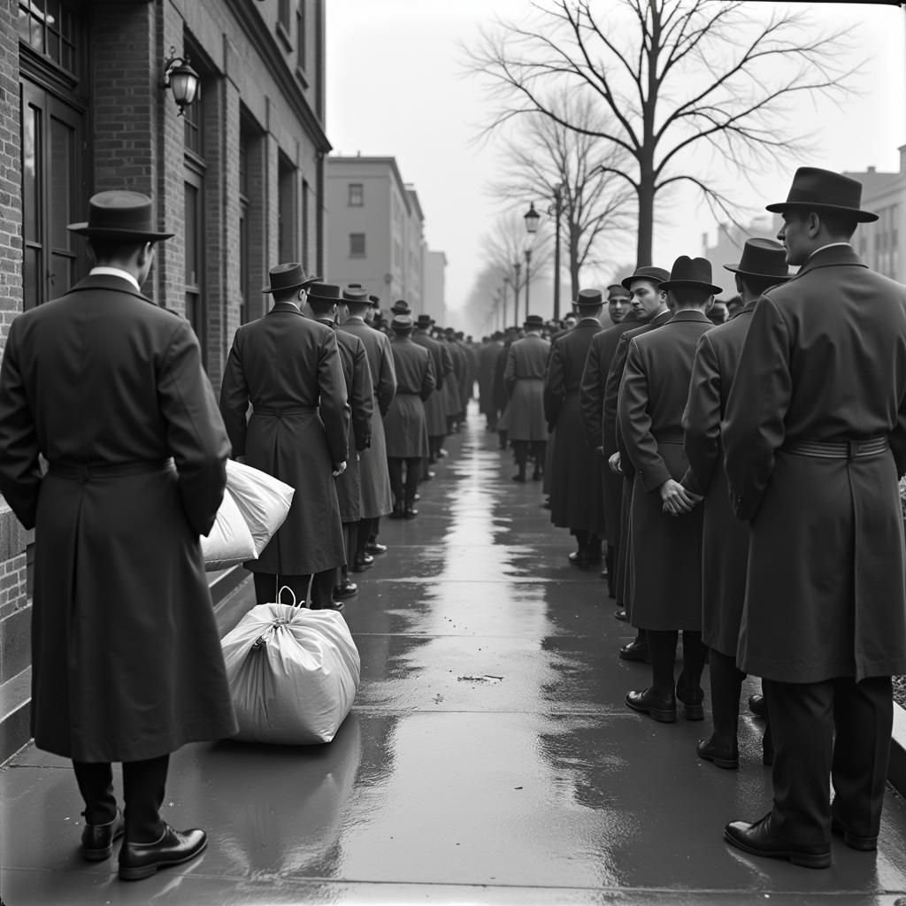 Breadline During the Great Depression