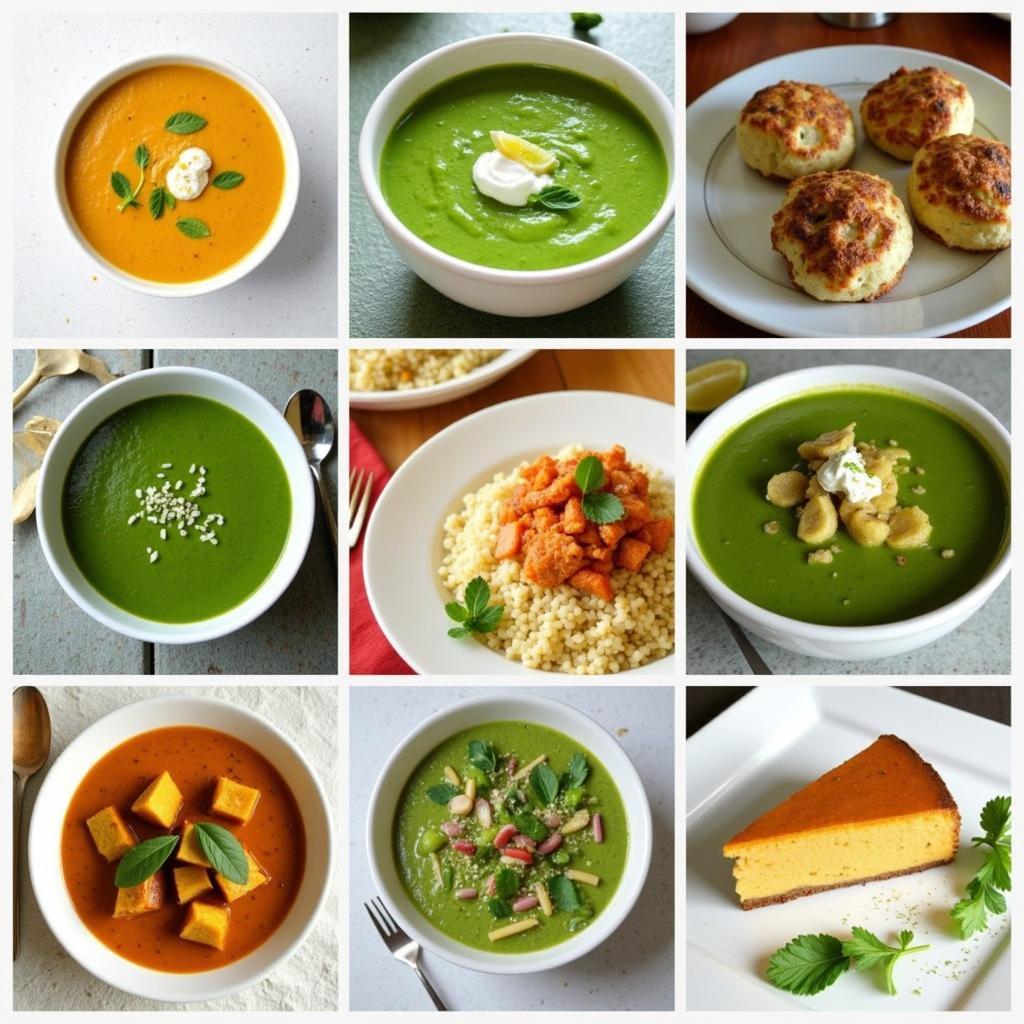 Green pumpkins used in various dishes