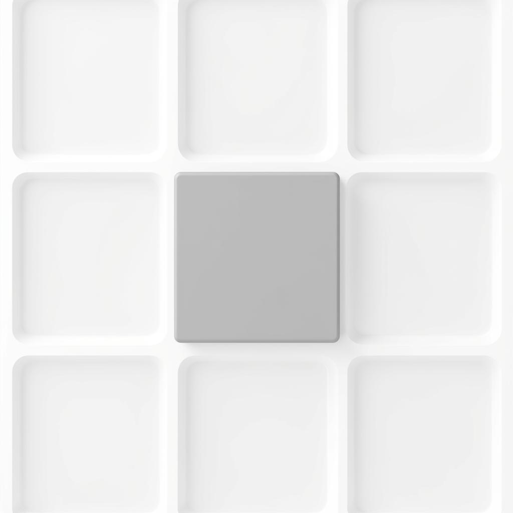 Minimalist Design: Grey Square as a Design Element