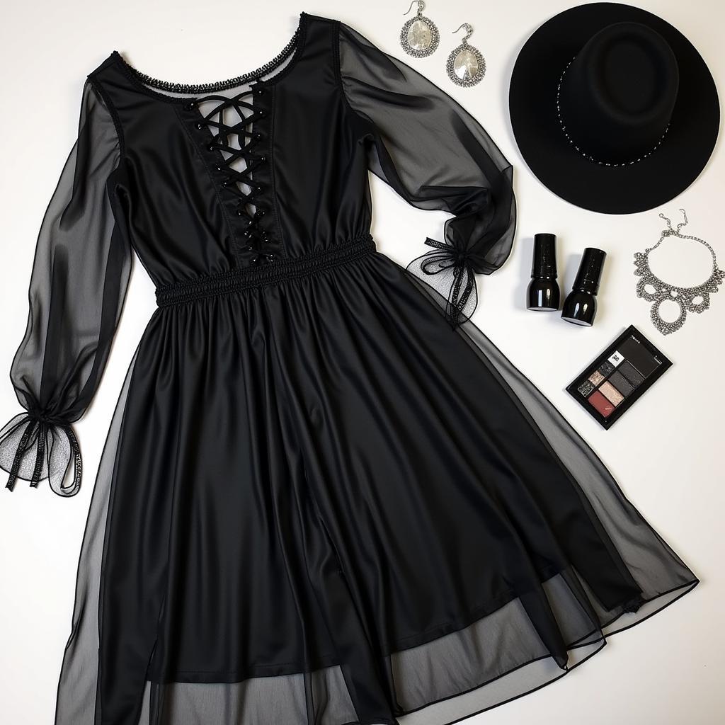 Accessorizing the Grim Reaper Dress