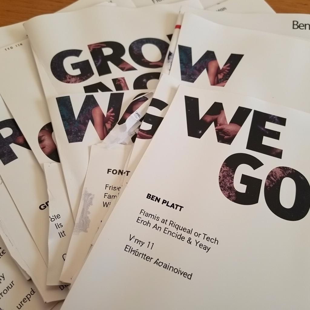 Sheet Music Cover for "Grow As We Go"