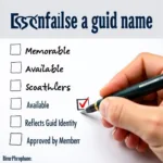 Guild Name Checklist