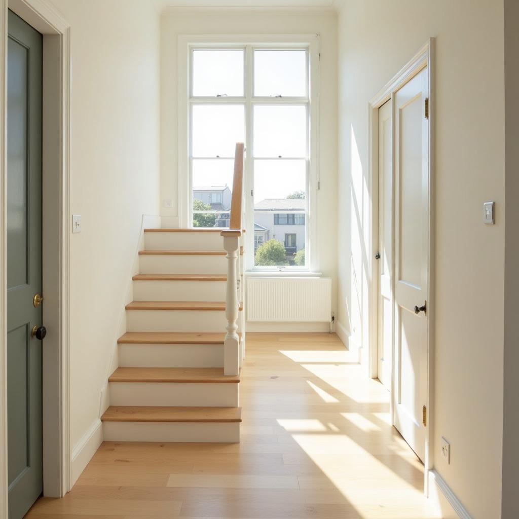 Half Open Staircase Enhancing Natural Light