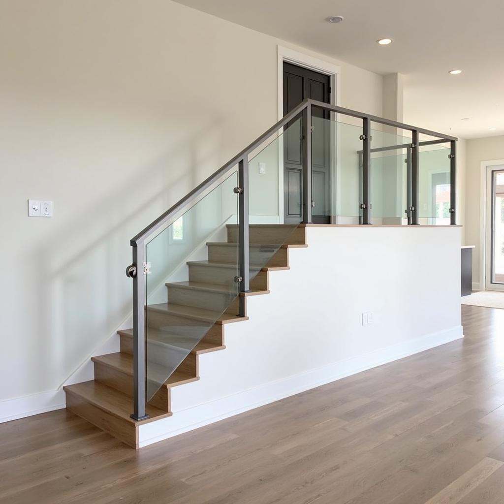 Modern Home with Half Wall Railing