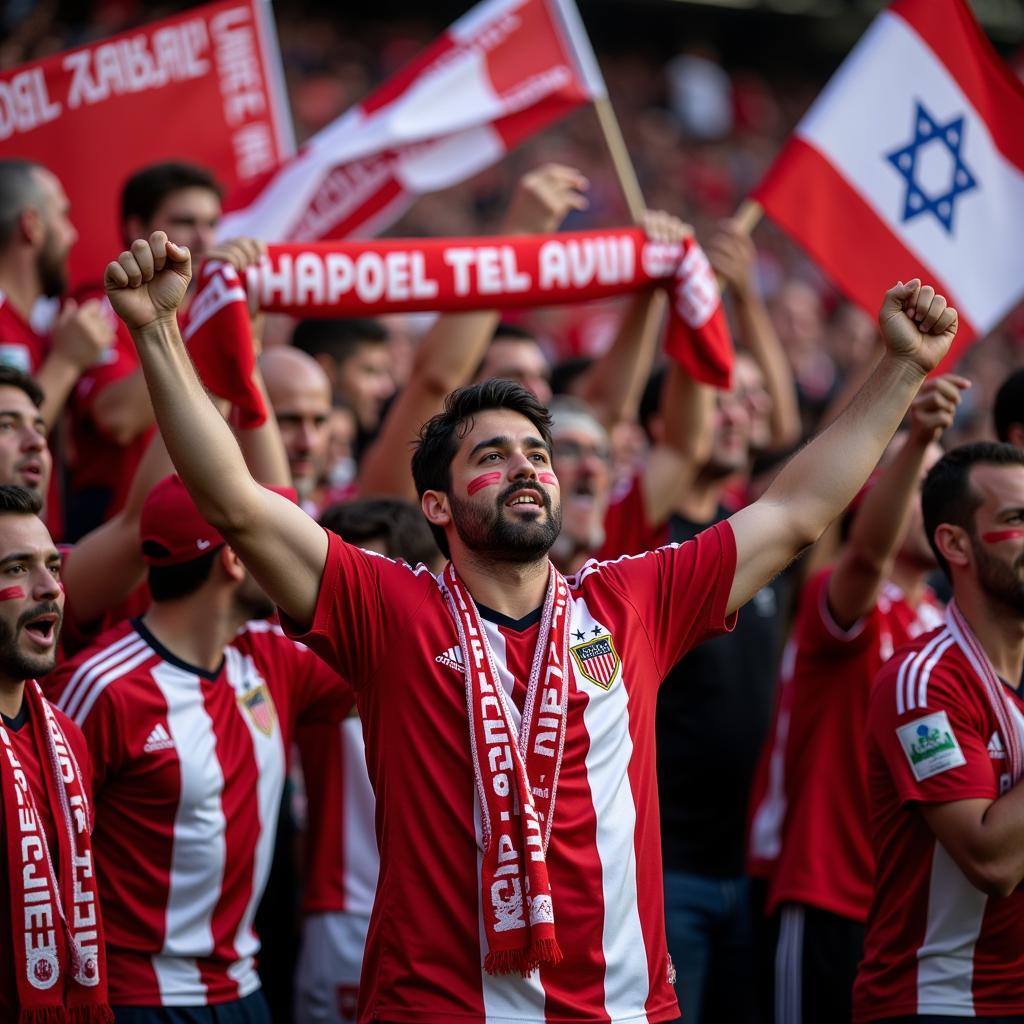 Hapoel Tel Aviv Fans Celebrating