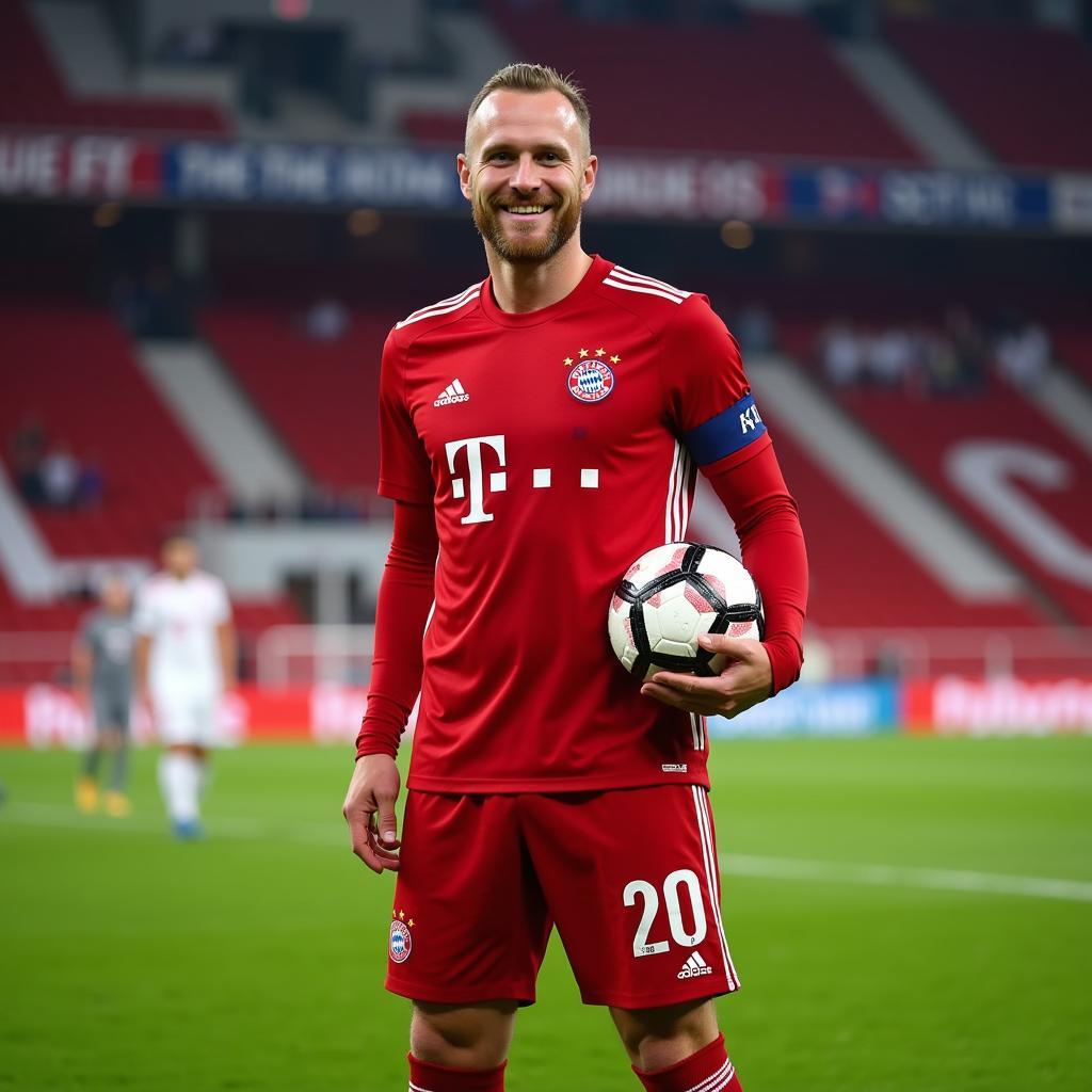 Harry Kane in Bayern Munich Home Kit