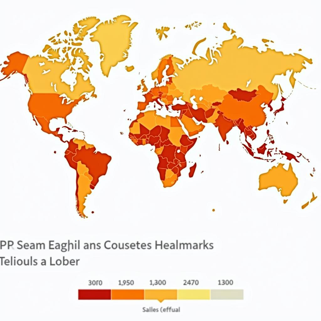 Heat Graphic of Regional Sales Figures