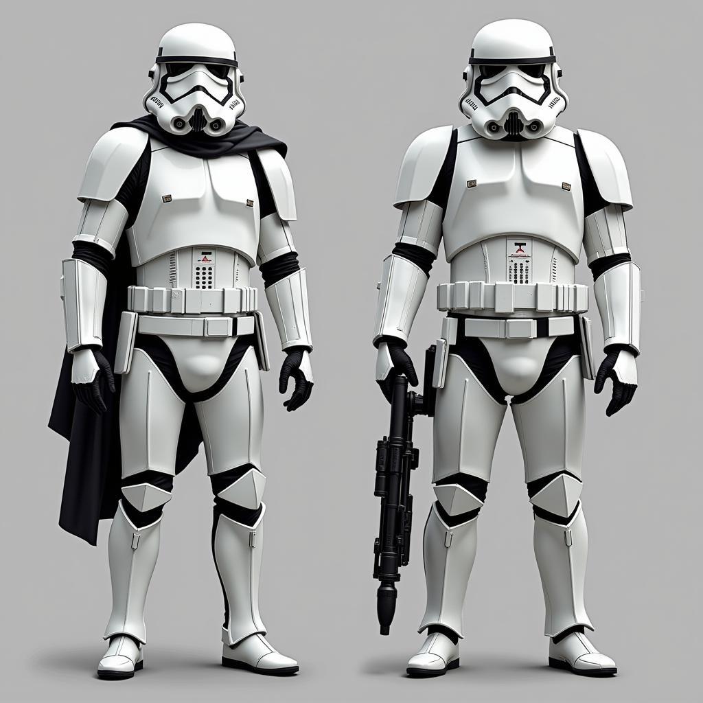 Heavy Stormtrooper compared to Standard Stormtrooper