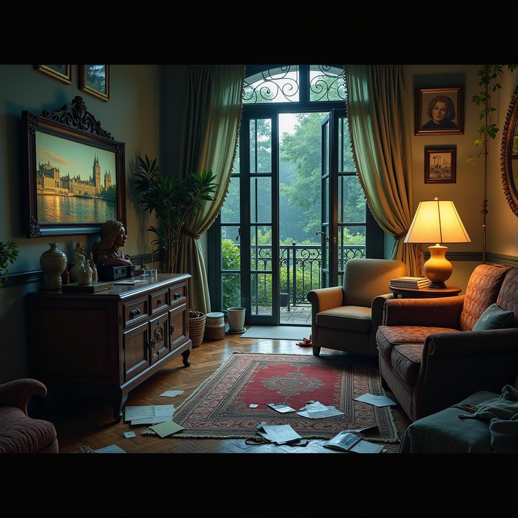  A screenshot of typical hidden object gameplay on PS4, highlighting the search for hidden objects within a scene.