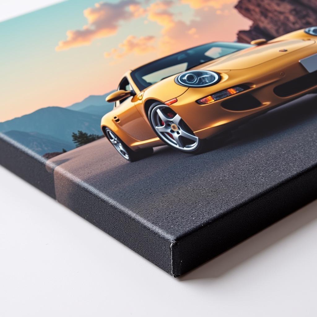 High-Quality Porsche Canvas Print: Vibrant Colors and Crisp Details