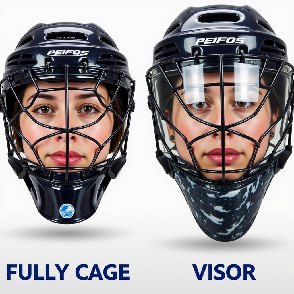 Hockey Cage and Visor Comparison