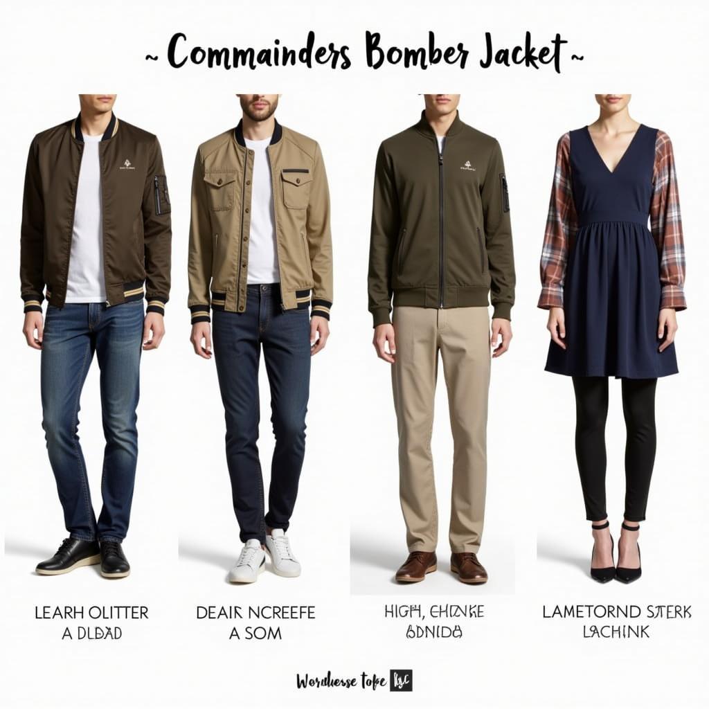 Outfit ideas featuring commanders bomber jackets