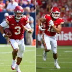 Sam Howell and Kyler Murray running with the football