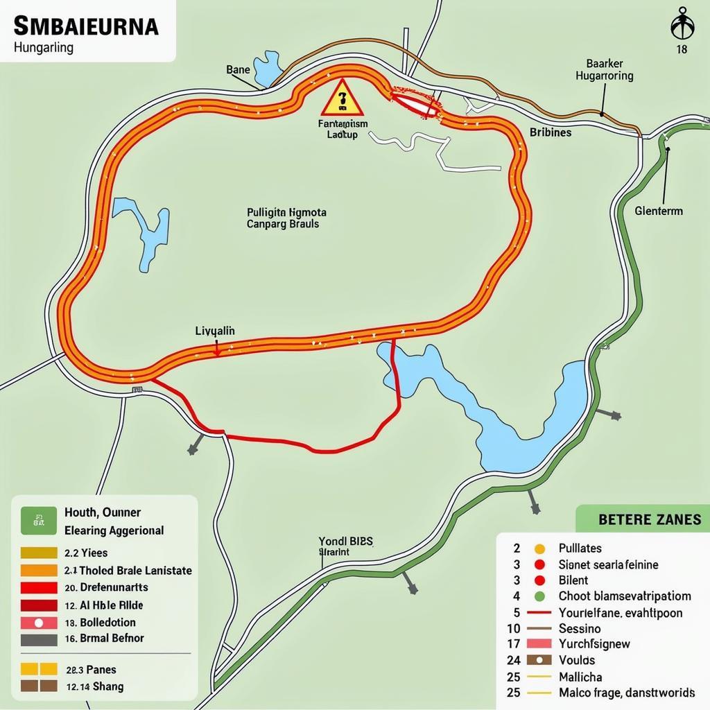 F1 24 Hungary Track Map