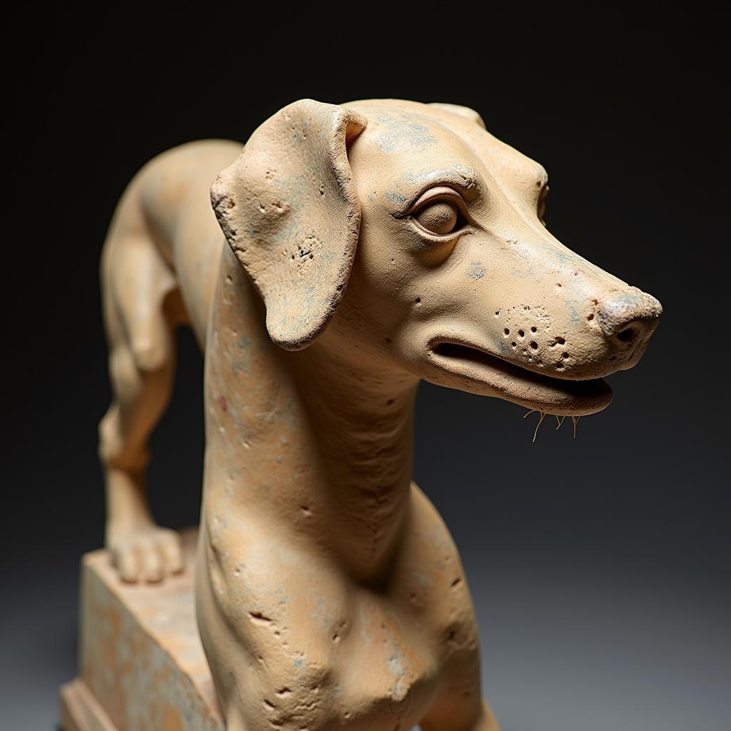 Ancient Hunting Dog Statues