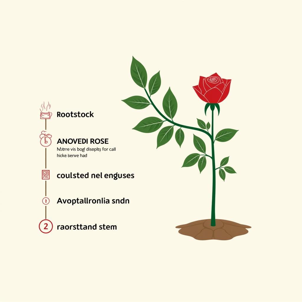 Structure of a Hybrid Rose Tree