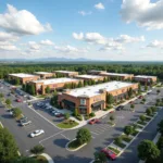 Bustling Shopping Center Near I-87 Exit 23