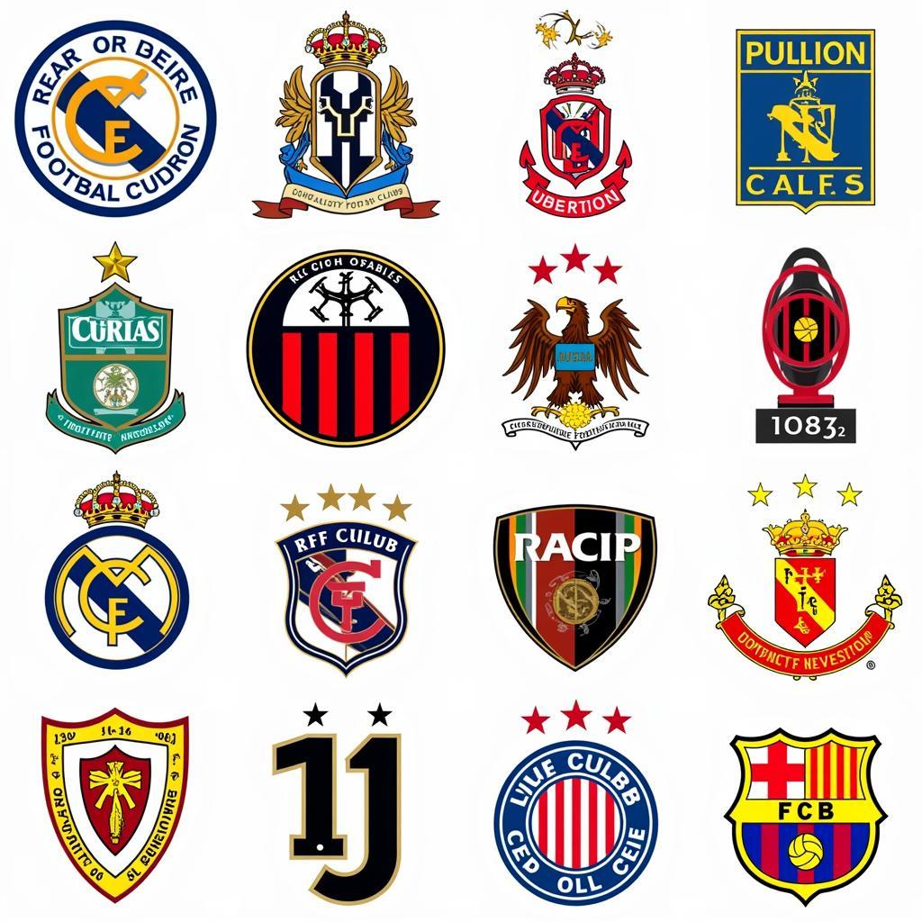 Iconic European Football Club Logos