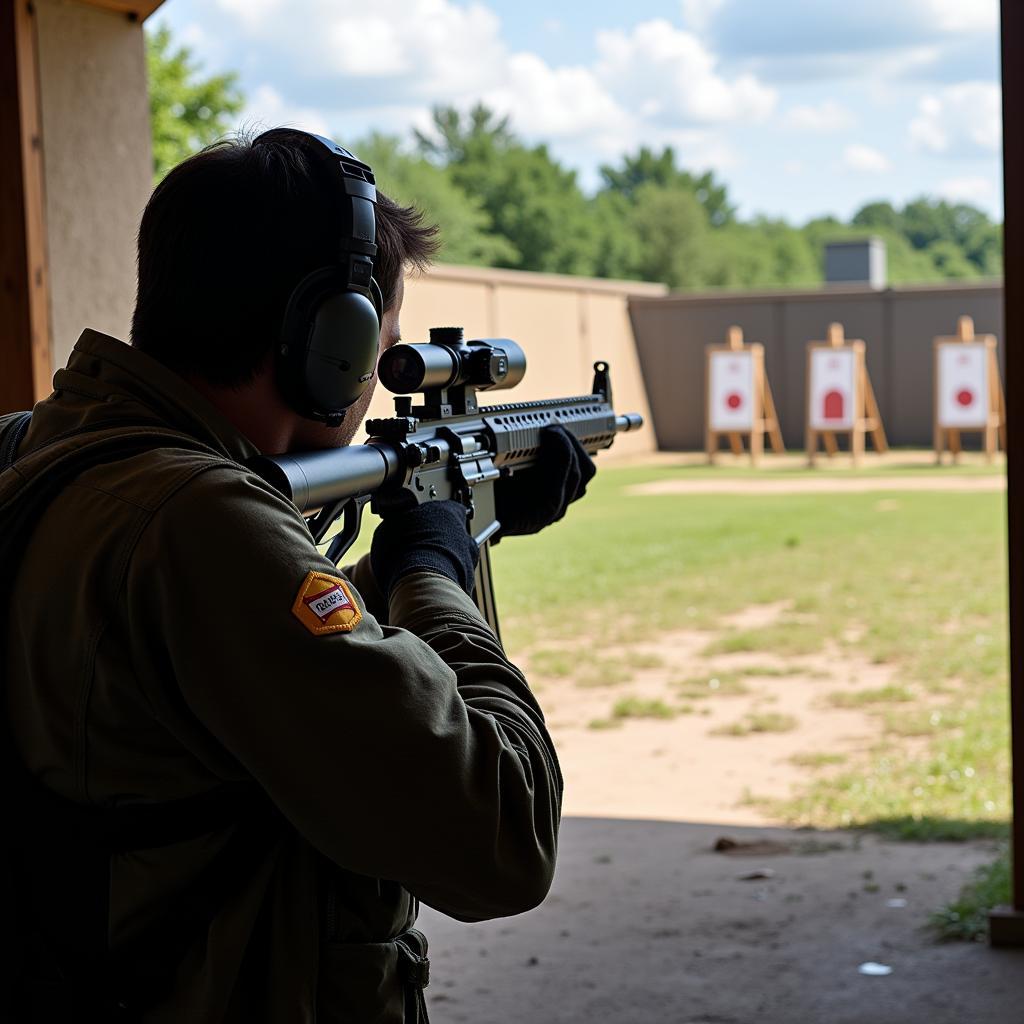 IMC Pilot honing their shooting skills