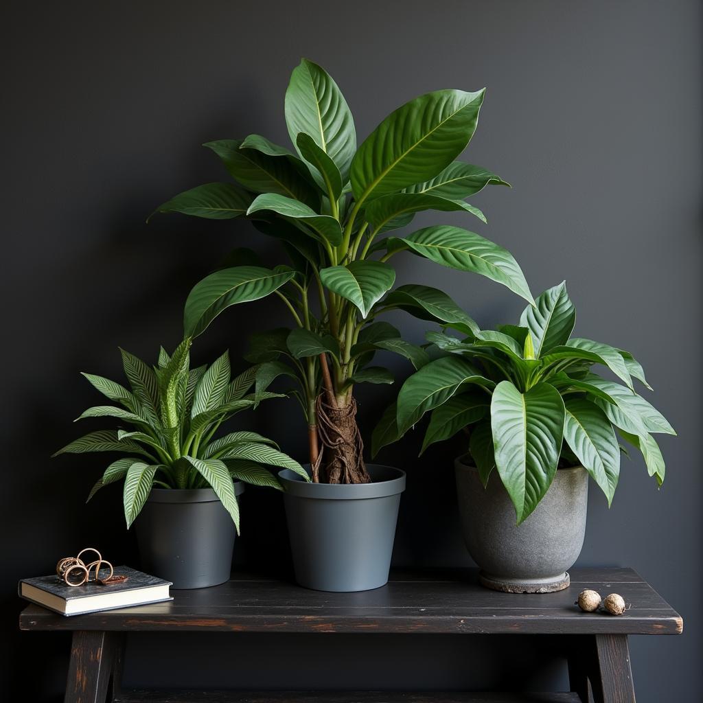 Indoor Goth Plant Arrangement