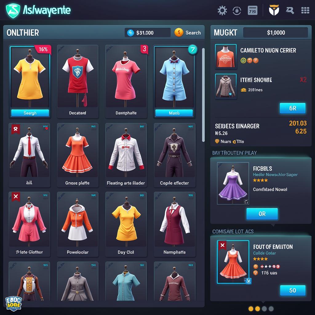 Ingame Clothing Marketplace