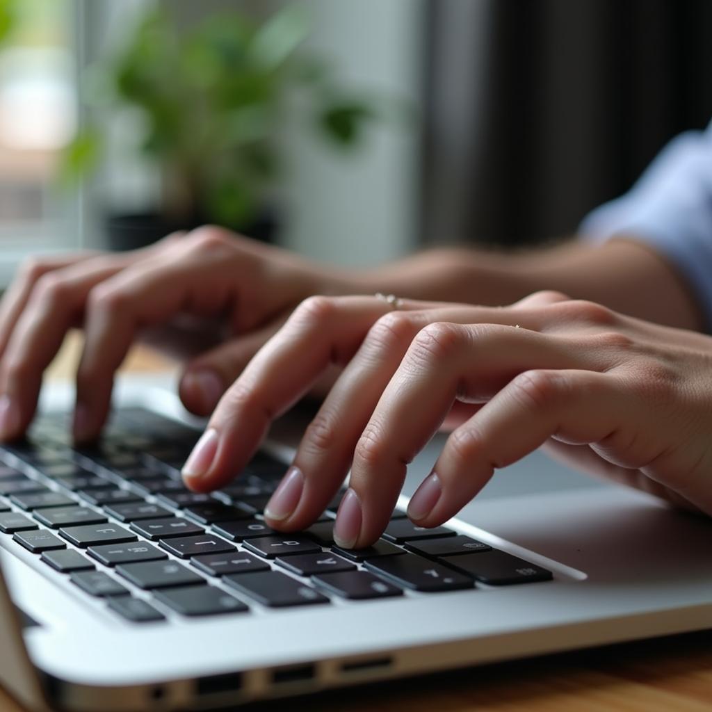 close-up-of-hands-typing-on-a-used-laptop-keyboard-during-inspection