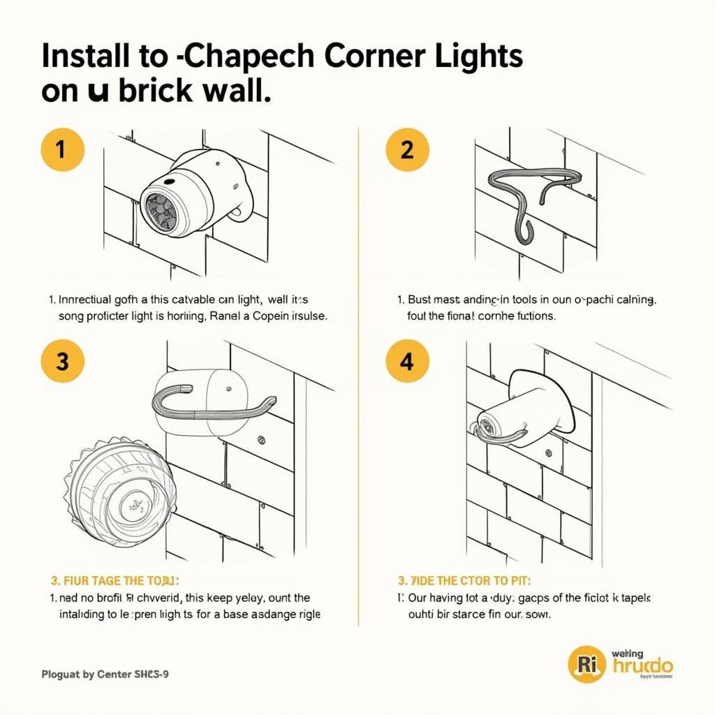 Installing Outdoor Corner Lights on a Brick Wall