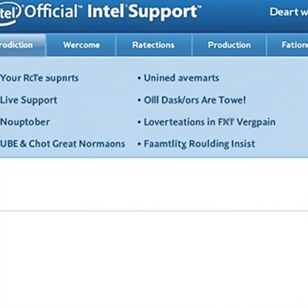 Contacting Intel Support