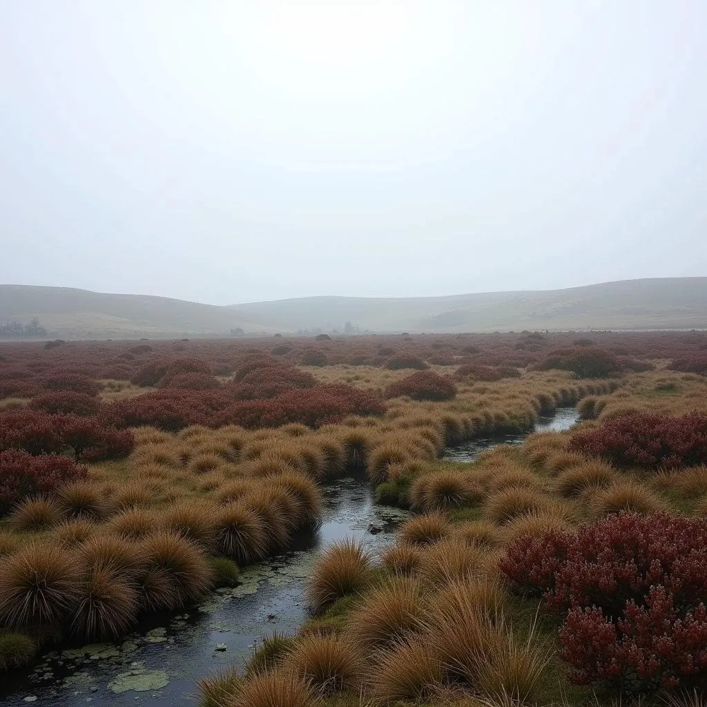 Irish bog landscape