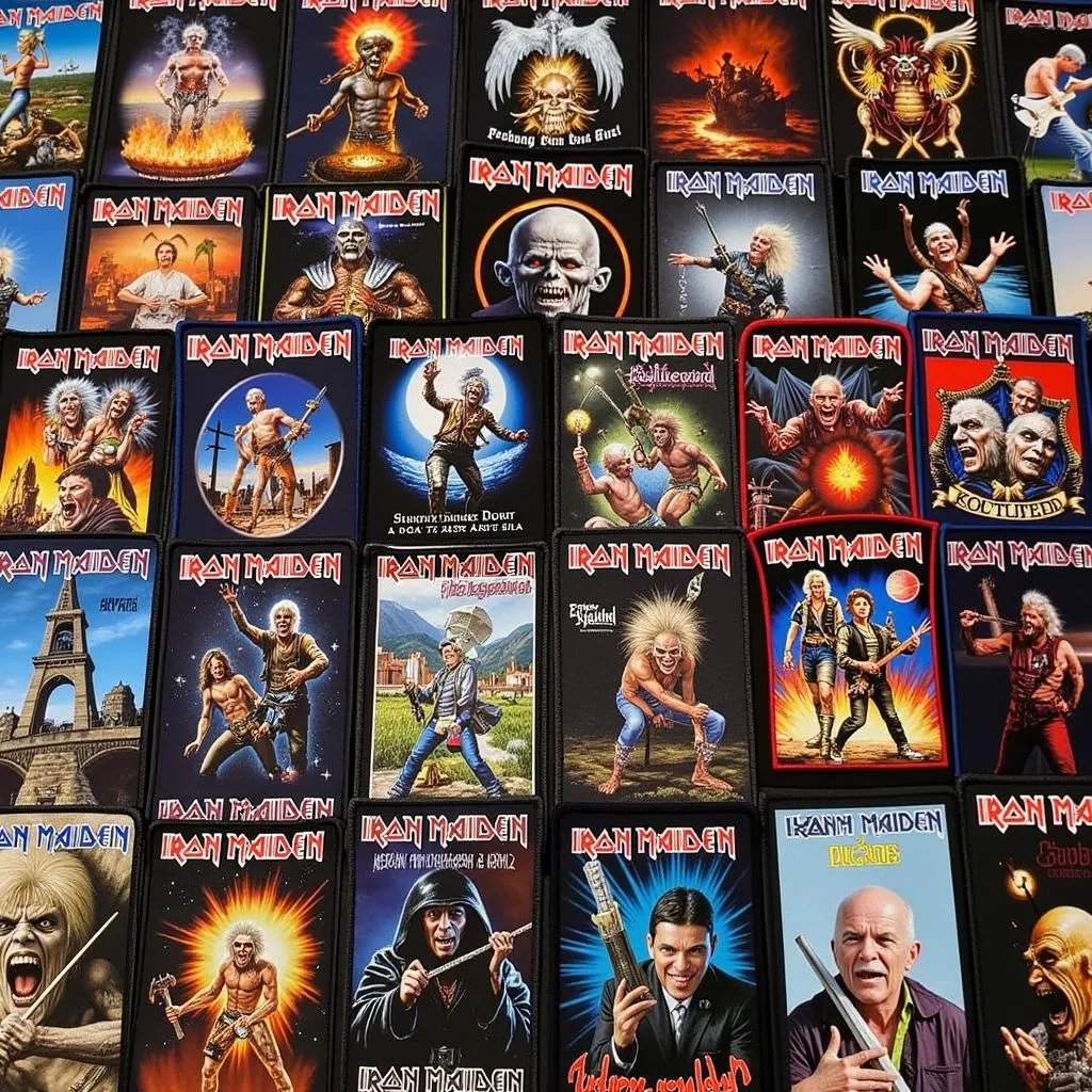 Collection of Iron Maiden Back Patches