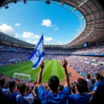 Israeli Football Fans Cheering