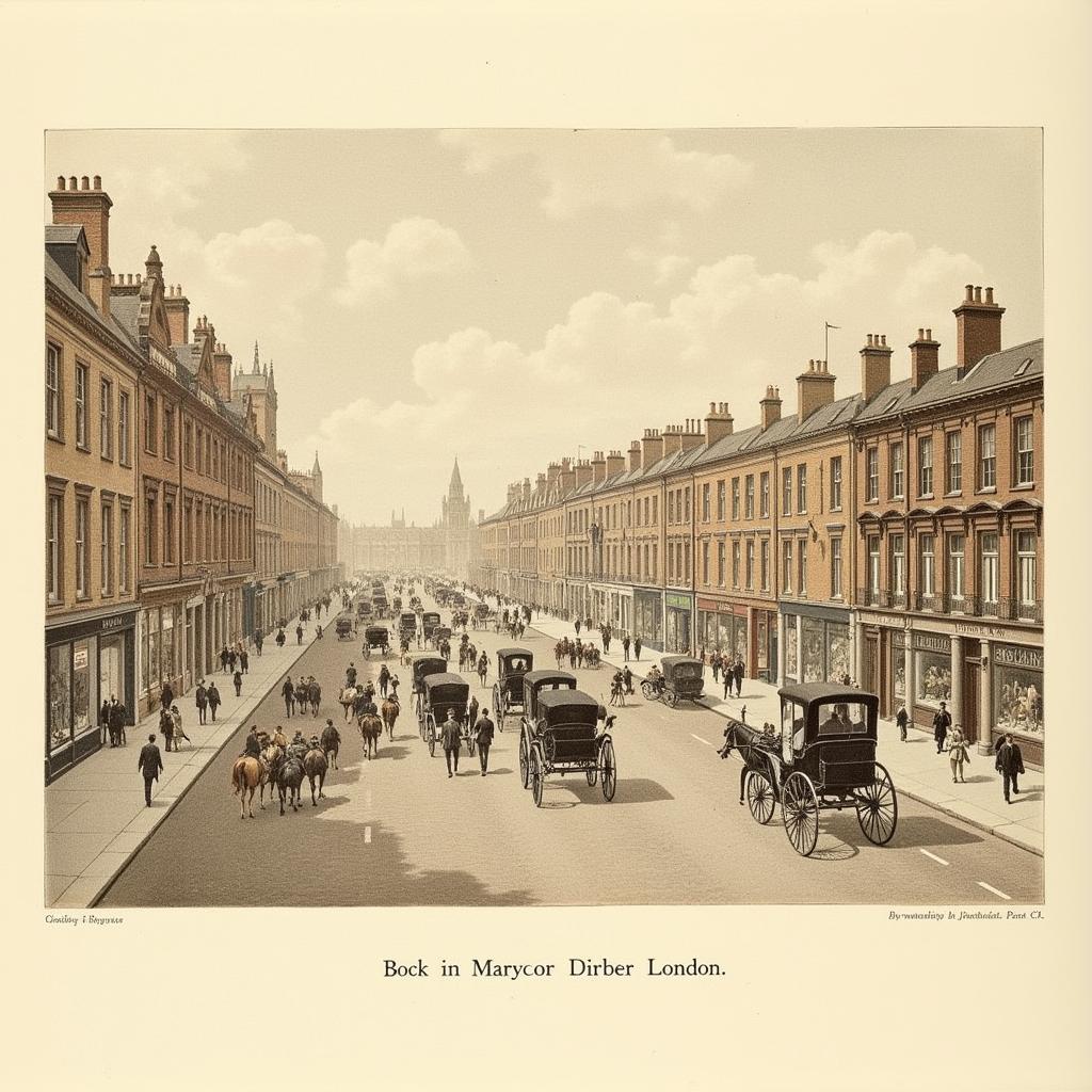 Jake Early Print of a London Street Scene