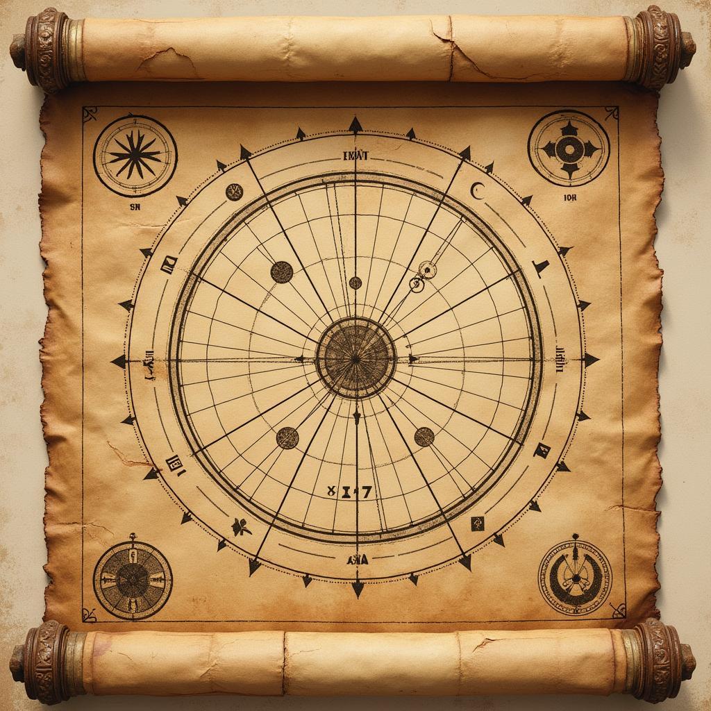 Ancient Jedi Temple Map Scroll