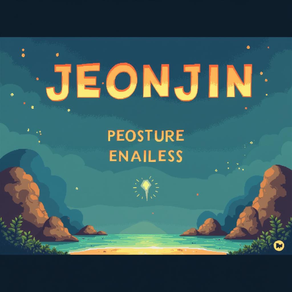 Jeonjin's early game title screen