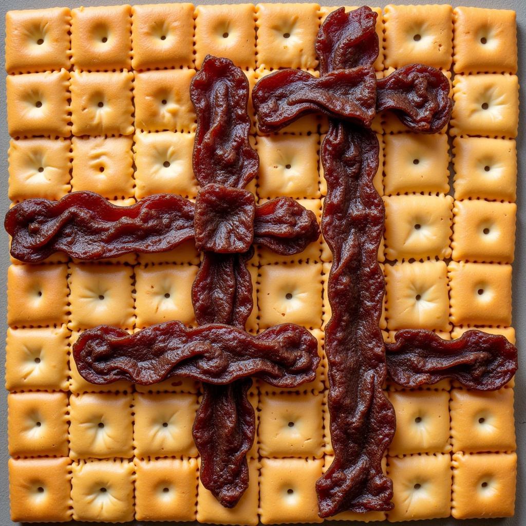 Jerky crossword puzzle with various jerky types