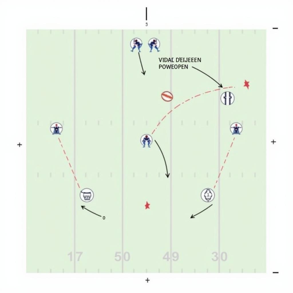 Football Offensive Formation Diagram