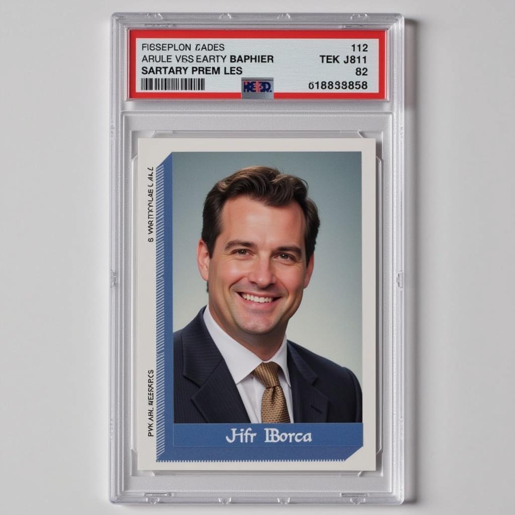 Joe Burrow Portals Card Displayed in a Protective Sleeve