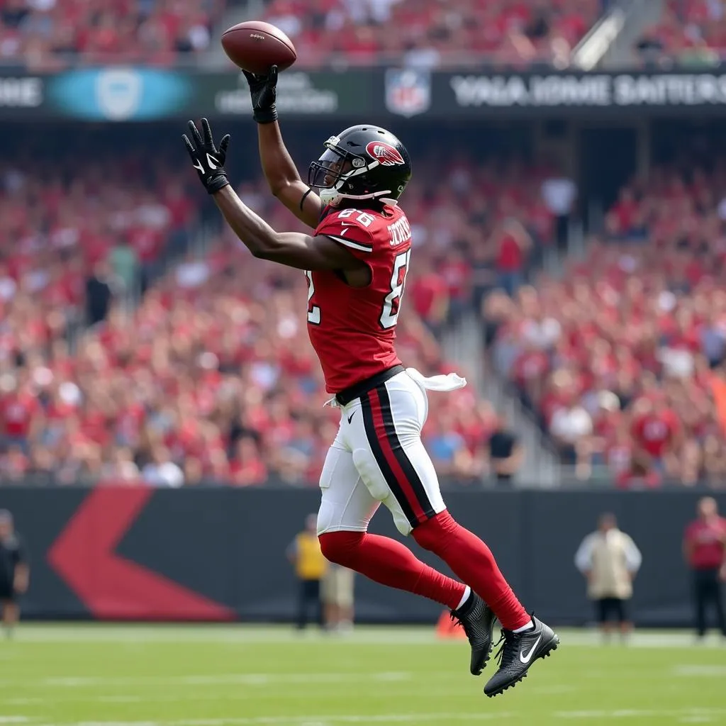 Julio Jones making a spectacular catch in Madden NFL