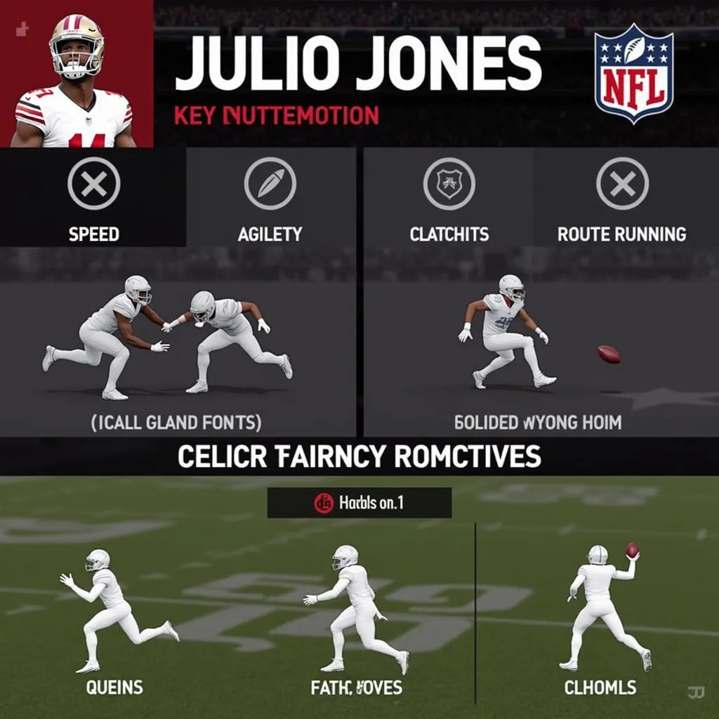 Julio Jones' attributes in Madden NFL