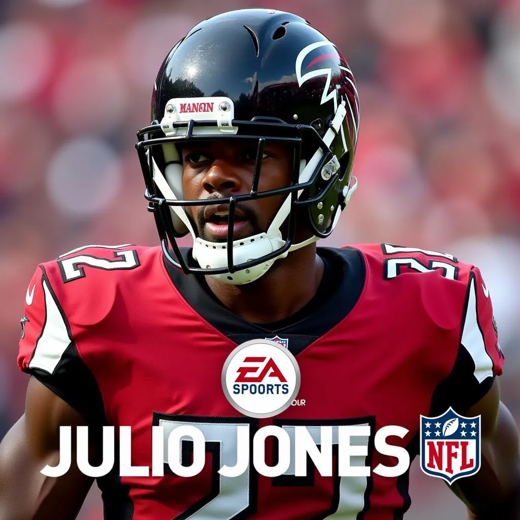 Julio Jones on the cover of Madden NFL