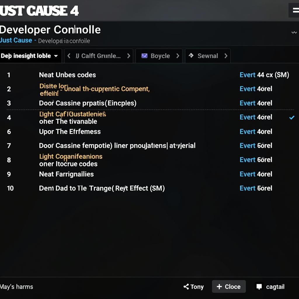 Just Cause 4 Cheat Console