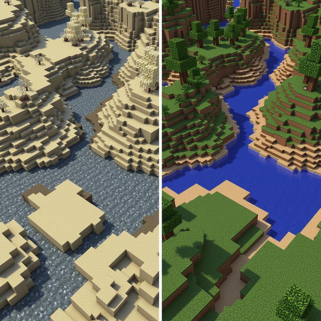 K Hippie Terrain Mod Comparison