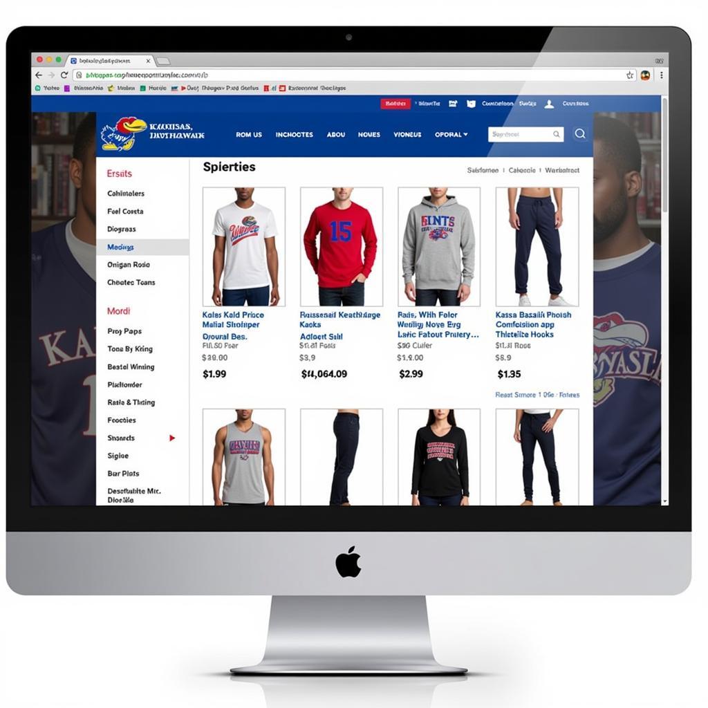 Browsing Kansas Jayhawks Apparel Online