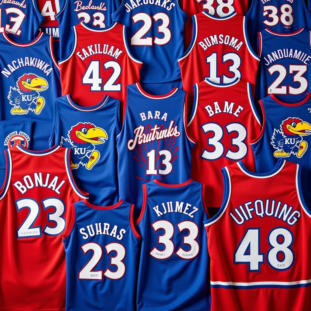 Collection of Kansas Jayhawks Jerseys