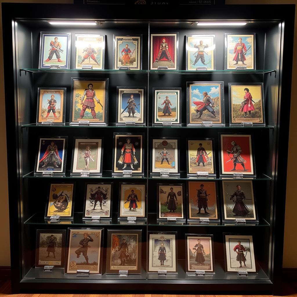 Display Case filled with Katana Cards