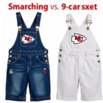 KC Chiefs Overalls in Denim and Canvas