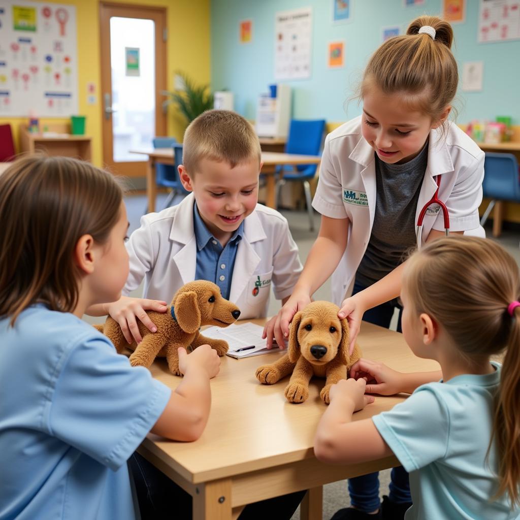 Interactive Veterinarian Play in a Group Setting