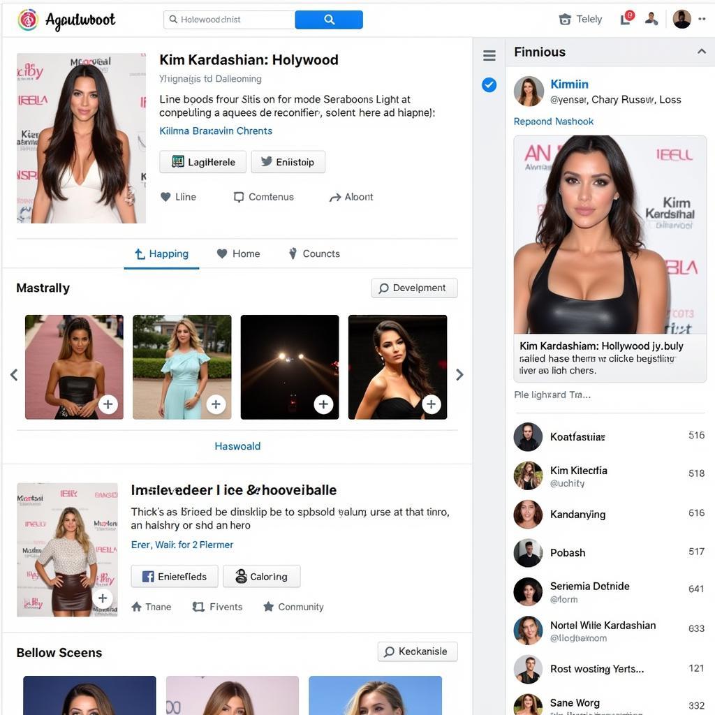 Kim Kardashian: Hollywood official social media page