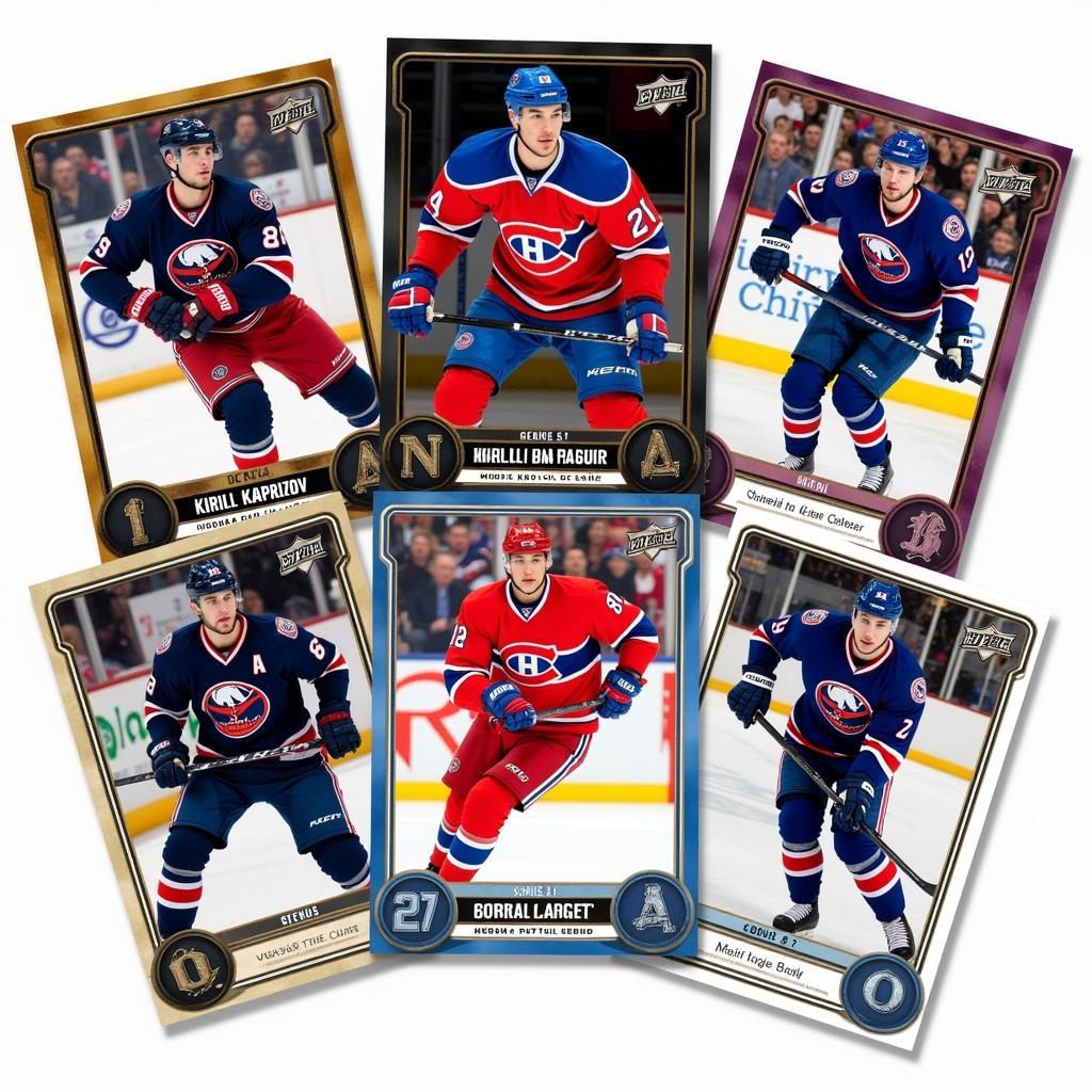 Assortment of Kirill Kaprizov Rookie Cards